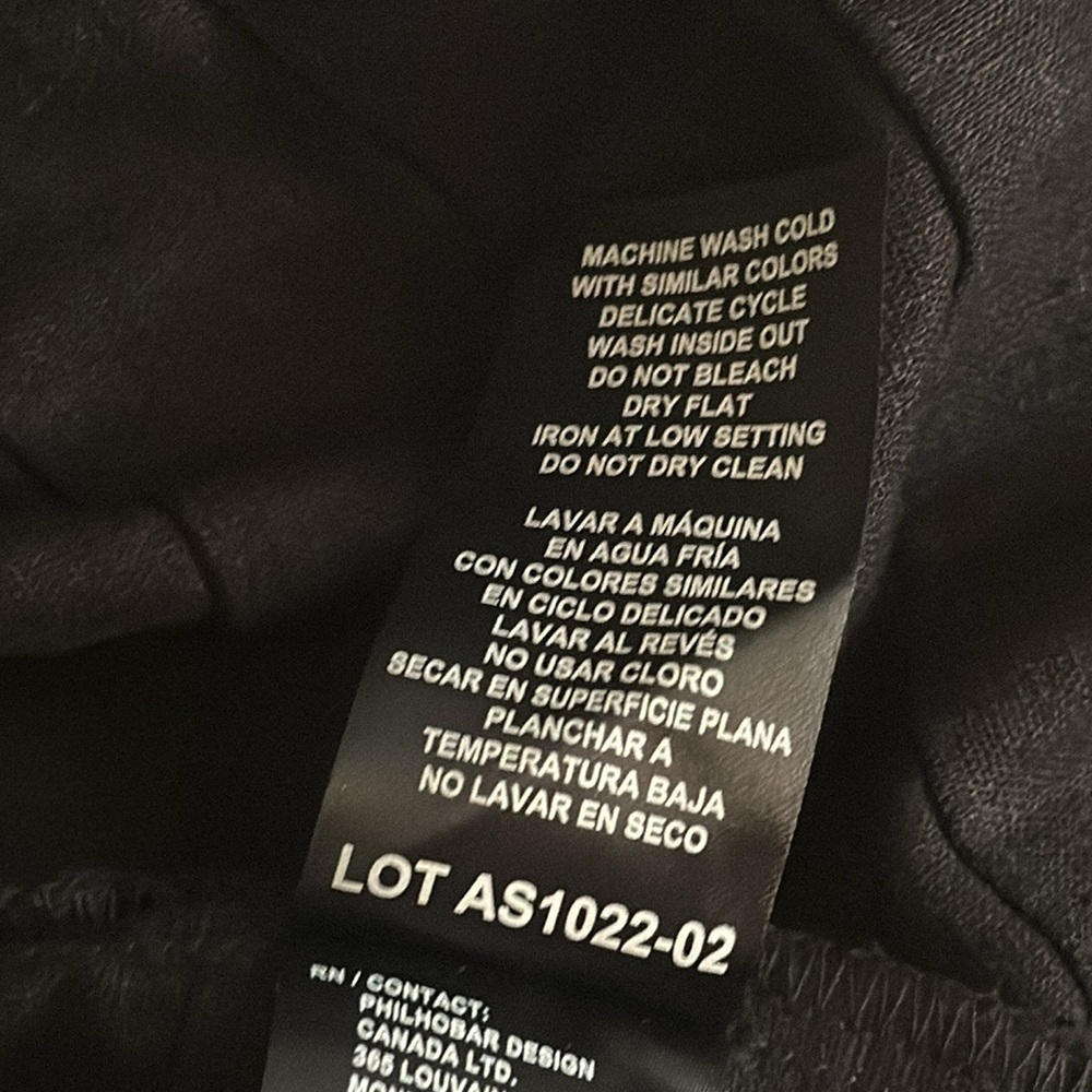 Nicole Miller Black Linen Dress V-Neck Short Sleeve Size S Mini MidiCasual Work‎ - Picture 8 of 8